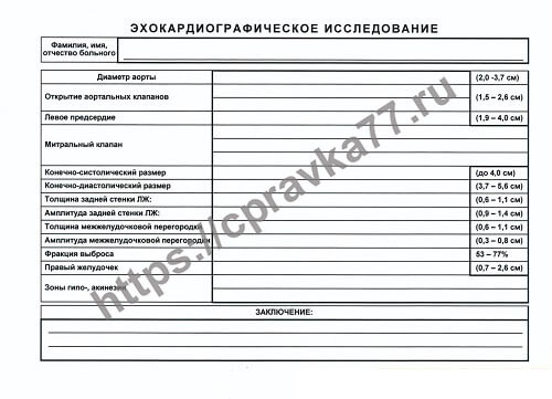 Справка о прохождении ЭКГ